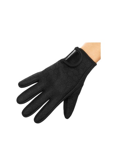 Neopren Kaymaz Dalış Yüzme Sörf Yelken Kayak Eldiveni 1.5Mm Siyah