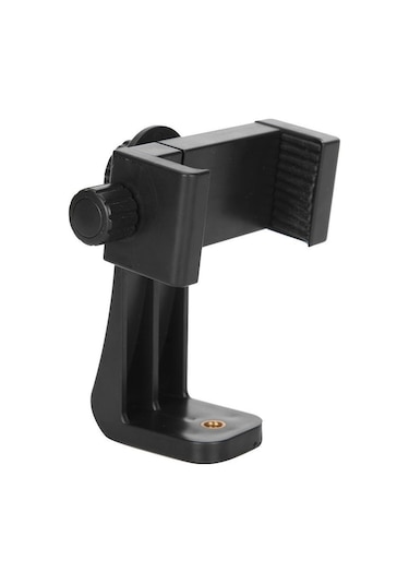 Novahub Evrensel Cep Telefonu Klip Tripod Montaj Adaptörü Vidalı Cep Telefonu Tutucu Ayarlanabilir Rotasyon İle Uyumlu - Siyah