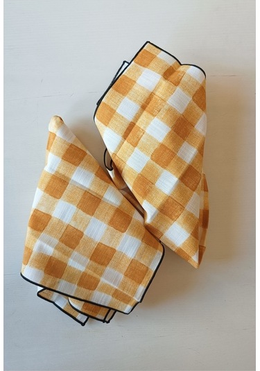 Porland Hardal Ekose 2 Adet Peçete 45x45 Cm