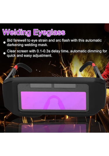 Güneş Enerjisi Otomatik Karartma Kaynak Gözlükleri Kaynak Argon Ark Kaynak Gözlükleri Baş Üstü Koruyucu Kaynak Gözlüğü