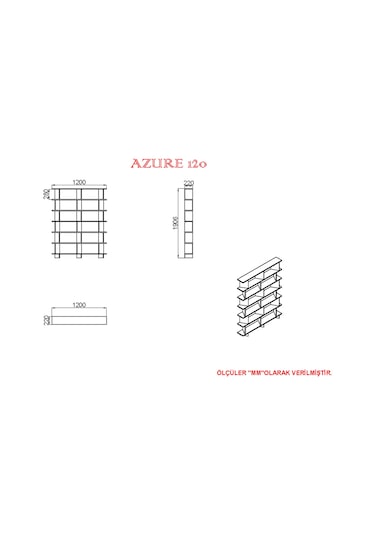KALENDER DEKOR AZURE-120 KİTAPLIK AZR04