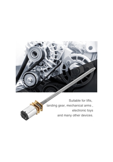 Jeemson 12v 600rpm Ga12n20-m4100 Dikey Motor, Metal Dişli, Yüksek Tork, Düşük Gürültü, 100mm Vida, Lifter/makine Kolu Uygulamaları