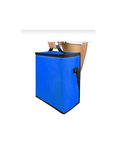 Plaj Soğutucu Çanta Buzluk Termos Sahil Soğuk Tutucu Çanta Mavi