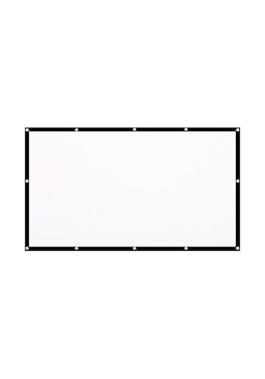 120 İnç 16:9 Çok Katlı Portable Yumuşak Projektör Ekranı - İç/şehir Dışı Kullanım - 100% Poliester - Kirpilsız - Kolay Kurulum