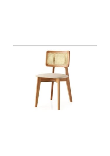 Fly Yuvarlak Masa & 4 Sandalyeli Yemek Masası Takımı Krem