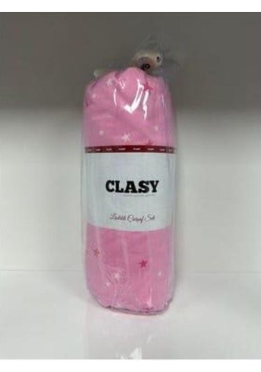 Clasy Tek Kişilik %100 Pamuk Ranforce Lastikli Çarşaf Seti 100 X 200 Pembe