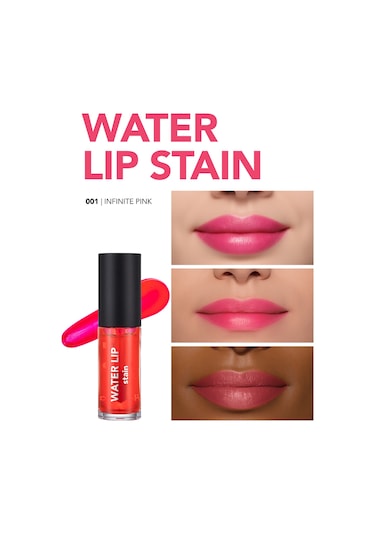Flormar Kalıcı Mat Dudak Tint'i (PEMBE) - Water Lip Stain - 001 Infinite Pink - 8682536042161