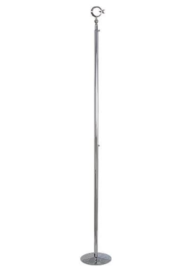 Özel Logolu Makam Bayrağı Krom Takım + Simli Tek Ebat