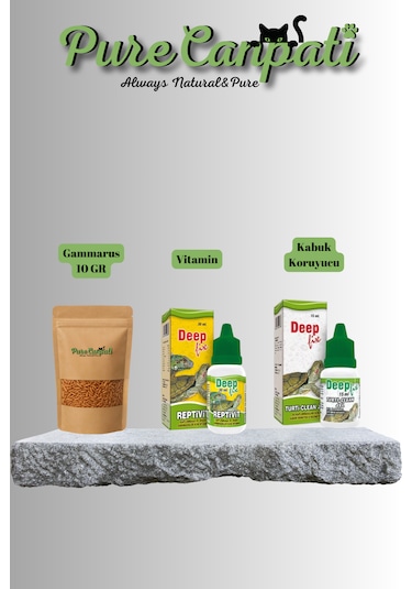 Purecanpati Gammarus Ve Kaplumbağa Bakım Seti