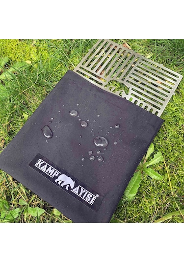 Kamp Ayısı Pyrowire Çantalı Paslanmaz Bushcraft Izgara Teli 18 Cm Gri