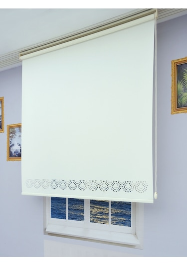 Lazer Stor Perde - İthal Mat Kalın Stor Ekru