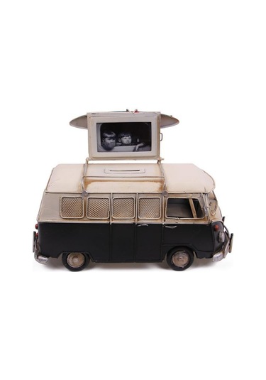 Himarry Dekoratif Metal Minibüs Çerçeveli Ve Kumbaralı Knm-1210e-3394s