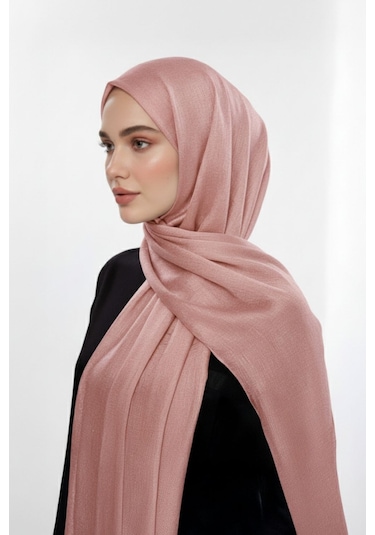 Mizalle Sim Dokulu Pembe Şal Pembe