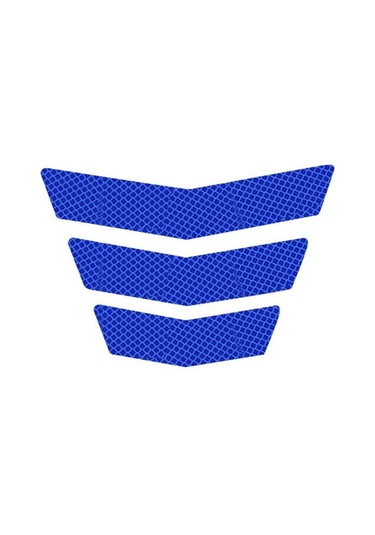 Mavi Pratik Yansıtıcı Etiket İyi Parlaklık Parlak Renk Uyarısı