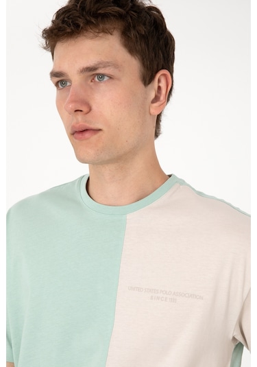 U.s. Polo Assn. Erkek Su Yeşili Tişört 50306903-vr048 Su Yesılı