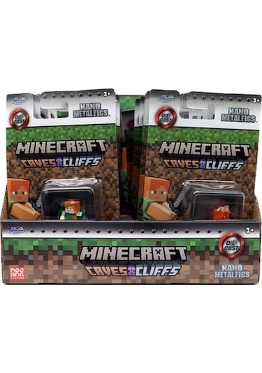 Minecraft Nano Tekli Metal Figür Alex Iron Sword