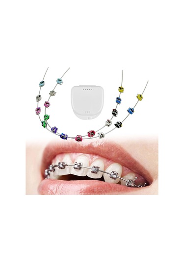 Suntek 2x Geçici Diş Dekorasyonu Destek Aksesuarı Zinciri Bağ