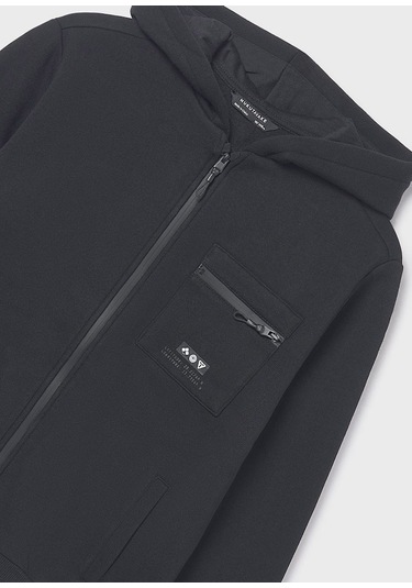 Mayoral Erkek Çocuk Fermuarlı Sweatshirt 7419 Siyah