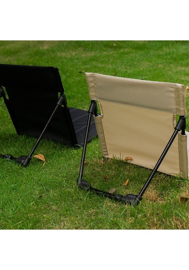 Siyah Katlanır Kamp Sandalyeleri Hafif Açık Veranda Bahçe Plaj Sandalyesi Balıkçılık Koltuğu Siyah