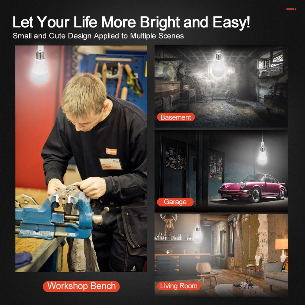 Folinda 12w Led A Ampülü, 6500k Beyaz Işık, 15 Led, E26/e27, Ac160-265v, Plastik-alüminyum, Ev & Ticari Aydınlatma