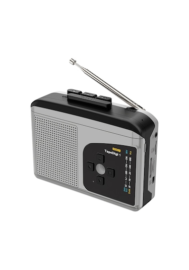 Ezcap-234 Kaset Teyp Oynatıcı Taşınabilir Am - Fm Radyo - Gri - Siyah