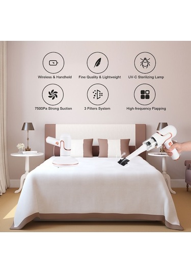 Novahub El Uv Işık Halı Temizleyici - 8000 Vuruş/dk, 7200pa Güçlü Emiş