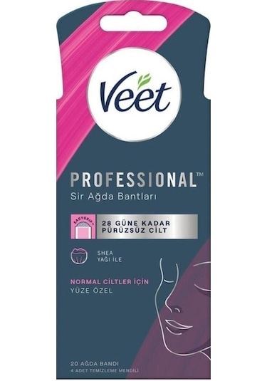 Veet Sir Ağda Bantları Professional Yüze Özel 20 Li