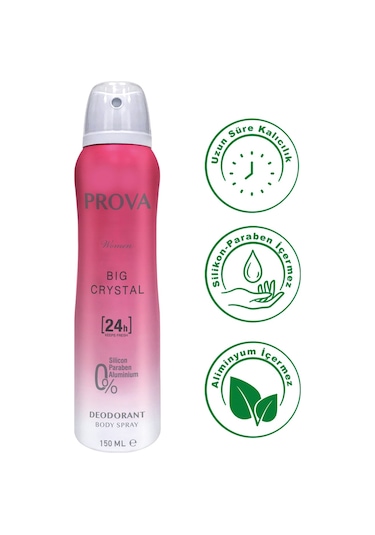 Prova Big Crystal Kadın Deodorant 6 x 150 ML