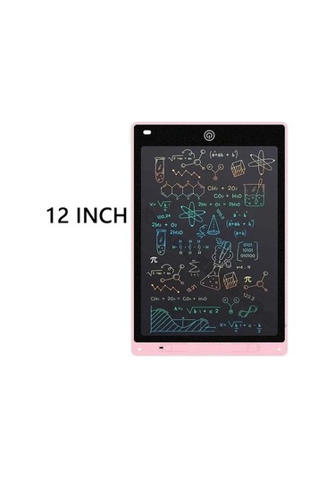 Yeni 8.5 " /12" Çizim Tahtası Lcd Çocuklar Için Tablet Yazma Montessori Eğitim Oyuncakları Öğrenci Sihirli Blackboard Doğum Günü Noel Hediye Renk: Pembe 12 Inç Yt2qp5