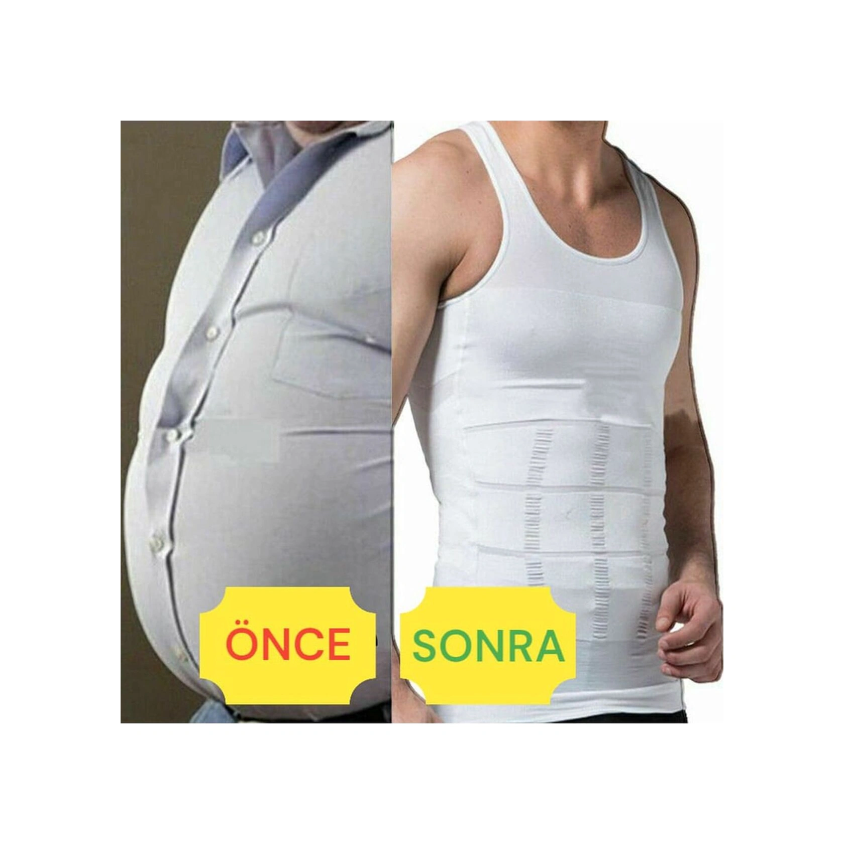 Tezzgelsin Erkek Vücut Şekillendirici Göğüs Ve Göbek Toparlayıcı Sıkılaştırıcı Nefes Alan Atlet Korse 2'li Set Siyah - Beyaz