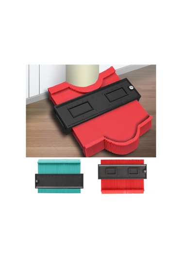 Kosona Mavi Abs Kontur Ölçer 12,8cm - Düzensiz Şekilleri Taklit Etmek İçin Ahşap İşleri, Döşeme İçin Zaman Tasarrufu Aracı Mavi