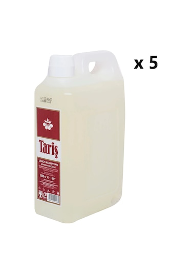 Tariş 80 Derece Limon Kolonyası Bidon 1 L x 5