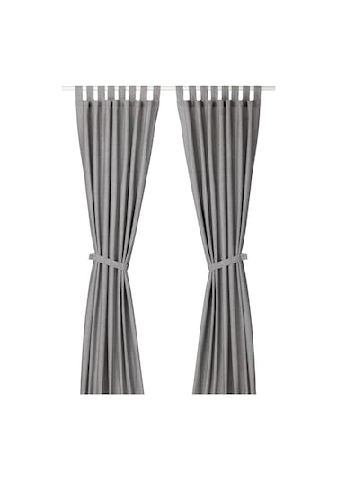 Fon Perde/2 Kanat, Gri, 140x300 Cm Gri
