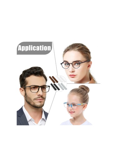 Silikon Gözlük Kulak Yastığı 2 Çift , Azonee Kaymaz Gözlük Tutacakları, Gözlükler İçin Rahat Şakak Uçları, Gözlükler İçin Kaymaz Kulak Pedleri