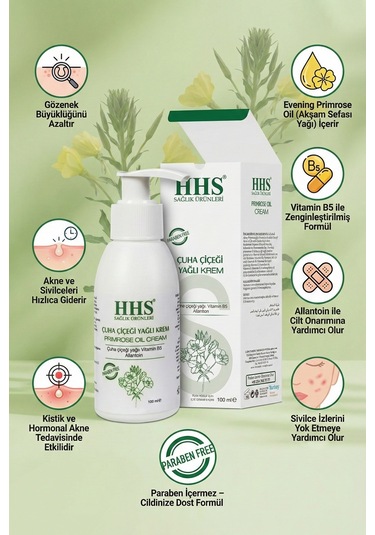 Hhs uha Çiçeği Yağlı Krem Parabensiz 100 ML
