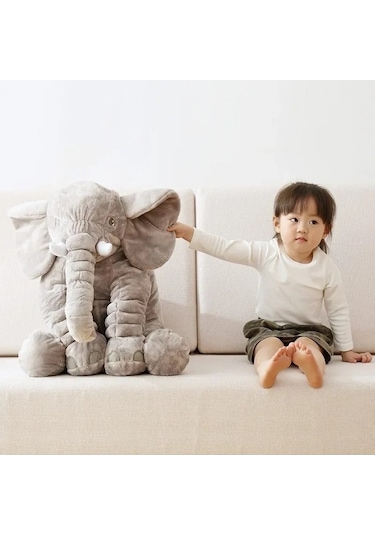 Zyzqstore Fil Peluş Vücut Yastığı Büyük Kanepe Yastık Çok Renkli Fil Yastık Çok Renkli