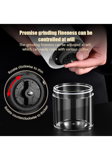 Crk Kahve Çekirdeği Değirmeni Küçük Ev Elektrikli 6 Dişliler