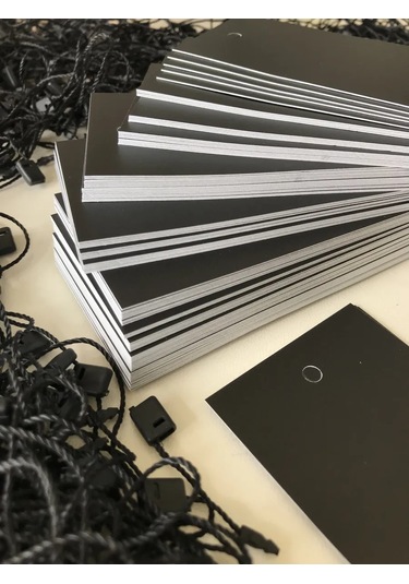 Black Tag Karton Etiketler Ve Giyim Etiketleri 412697727 Diğer