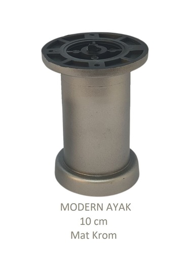 Modern, Düz Ayak 10 Cm Krom, Tv Ünitesi, Koltuk Altı , Dolap Ayağı, Vidaları Hediye Krom