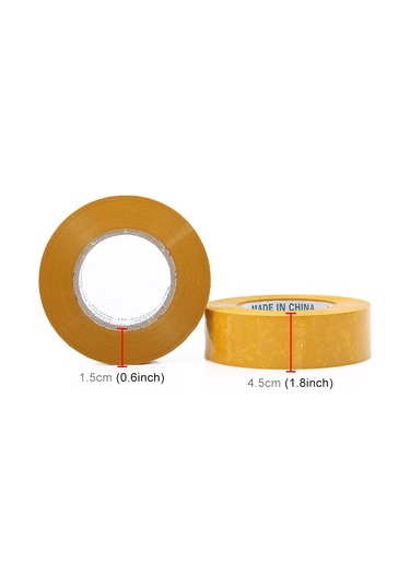 Sones 45mm Genişlik 15mm Kalınlık Paket Sızdırmazlık Paketleme Bandı Rulo Etiket Sarı