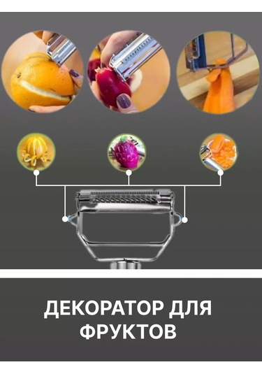 Fayda82 Sebze Soyucusu, Sebze Doğrayıcı El Tipi Metal Dişli Dilimleyici 177045108 Gri