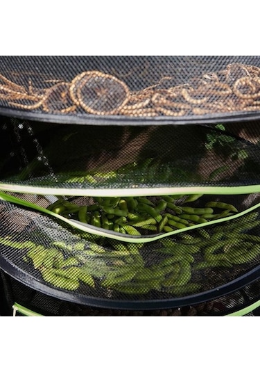 4 Seviyeli Bitki Kurutma Filesi Yeşil Yeşil