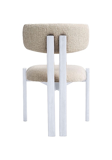 Espoo İskandinav Ahşap Bohem Sandalye Beyaz - Beyaz