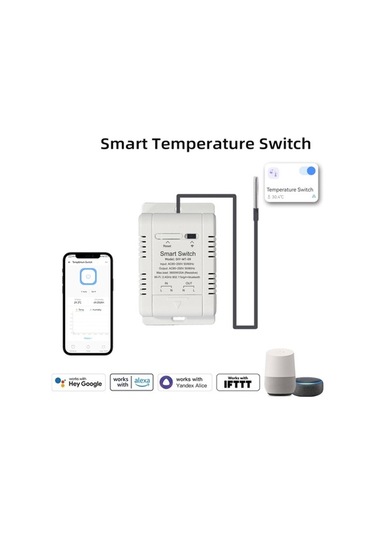Pazly Ewelink Wifi Alexa Uyumlu Akıllı Termostat, Sıcaklık Kontrolü Ve App Yönetimi