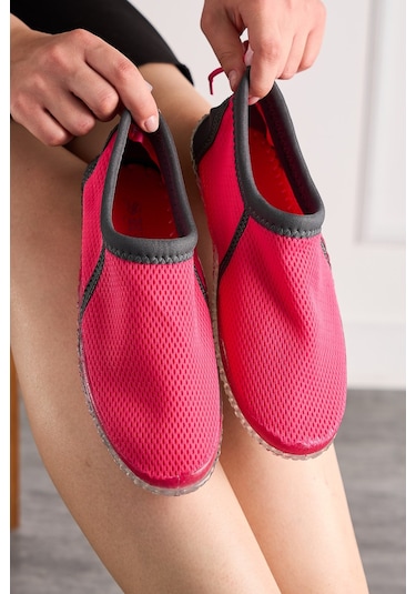 Nstil Erkek Kadın Deniz Ayakkabısı Kaymaz Taban Havuz Plaj Rafting 521 Fuşya