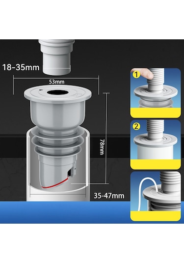 Suntek Magideal Silikon Drenaj Borusu Tuvalet Deodorant Contası