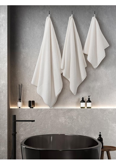 Microcotton Mora El Havlusu 50x90 Krem