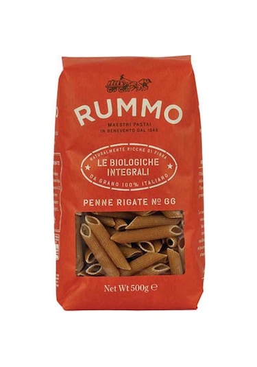 Rummo Organik Kepekli Penne Rigate No 66 Makarna 500 G