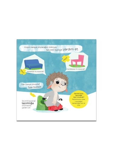 Sevimli Kuzu Kırpık 2 li Seri (Banyo Zamanı-Tuvalet Eğitimi)