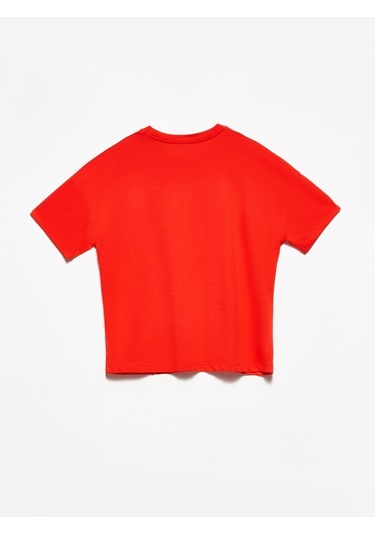 Dilvin Basic T-Shirt-Kırmızı